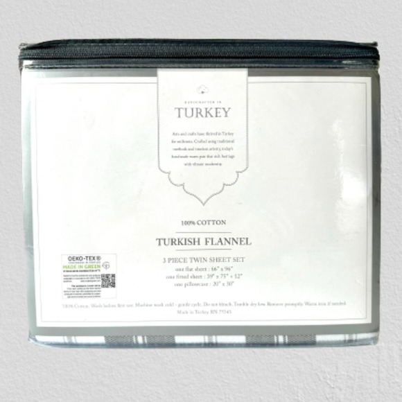 100% Turkish Cotton Flannel Sheet Sets | Lakeview Collection  🆕100% turkish cotton flannel twin sheet set - 3 pc set - new 🆕